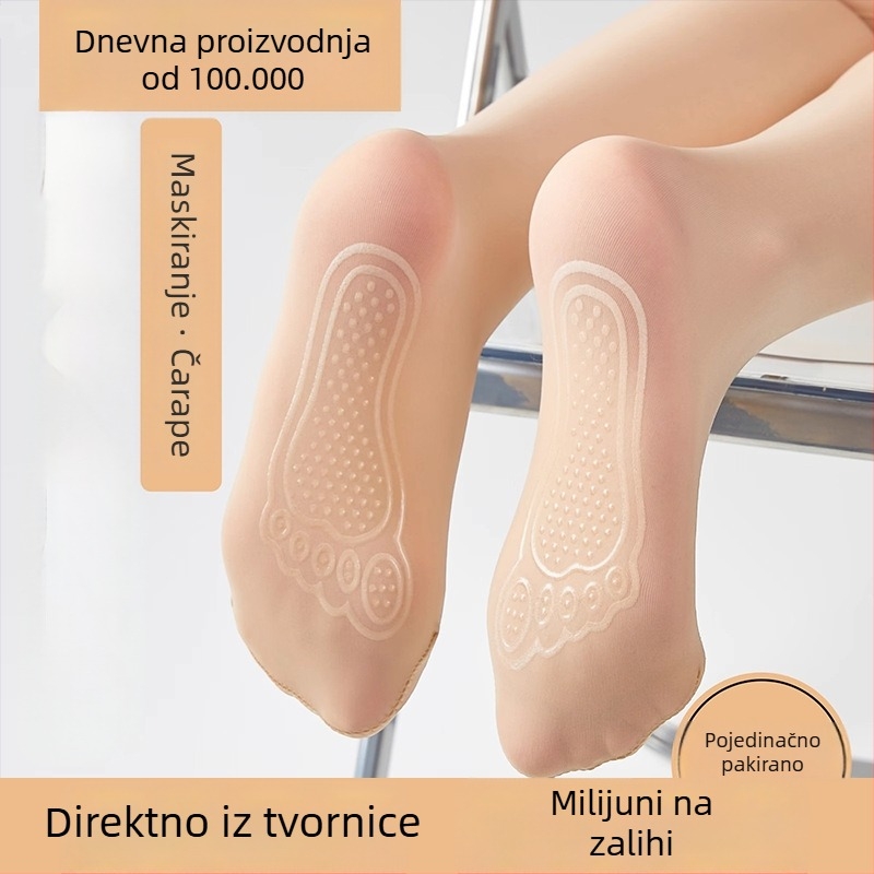 Čarape s silikonom i čeličnom žicom za proljeće–jesen, anti-zaglavljivanje, sjajan završni izgled