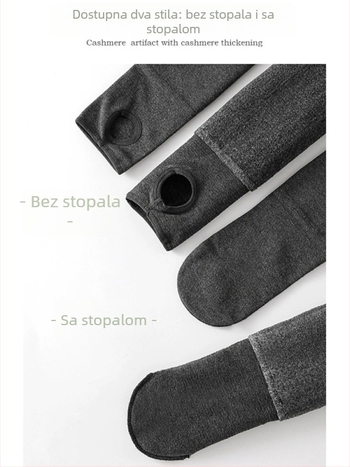 Ženske leggings s flisom za proljeće i jesen, debele i tople, crne ili sive, plus veličina, ne sklizavaju, mogu se nositi uz suknje