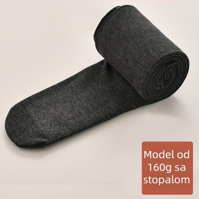 Ženske leggings s flisom za proljeće i jesen, debele i tople, crne ili sive, plus veličina, ne sklizavaju, mogu se nositi uz suknje