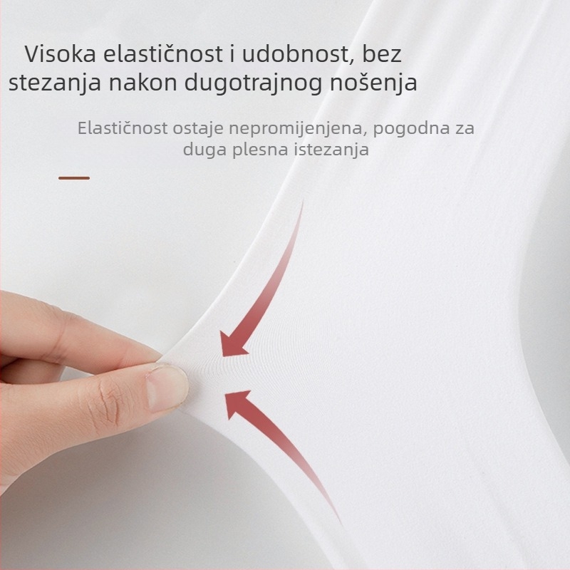 Dječje debeli zimski plesni tajice bijele, bez podstava