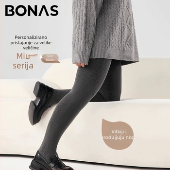 Damske leggings velikog broja za jesen i zimu, s fleksom, debeli, protuklizni, za vanjsku upotrebu, topli