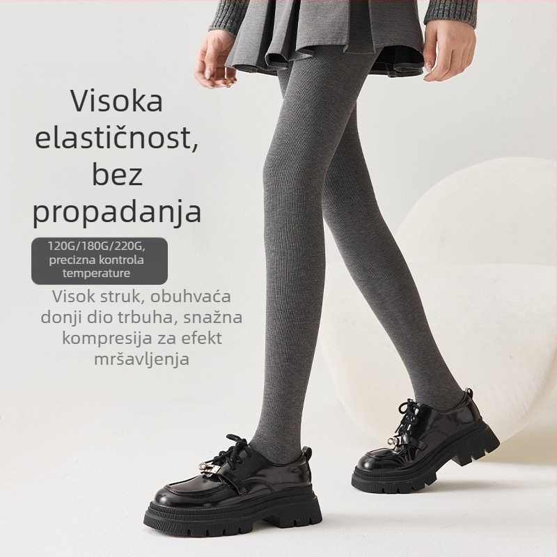 Ženski legingi od viskoze s debelim materijalom – topli, oblikuju tijelo