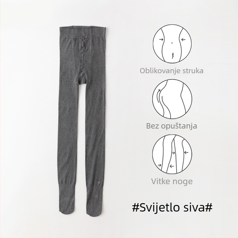 Ženski legingi od viskoze s debelim materijalom – topli, oblikuju tijelo