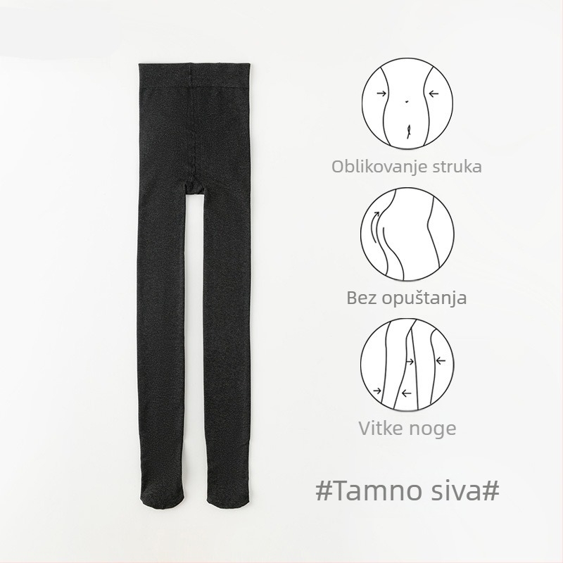Ženski legingi od viskoze s debelim materijalom – topli, oblikuju tijelo