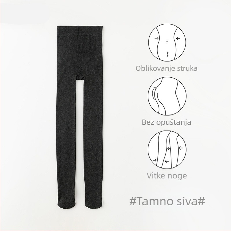 Ženski legingi od viskoze s debelim materijalom – topli, oblikuju tijelo