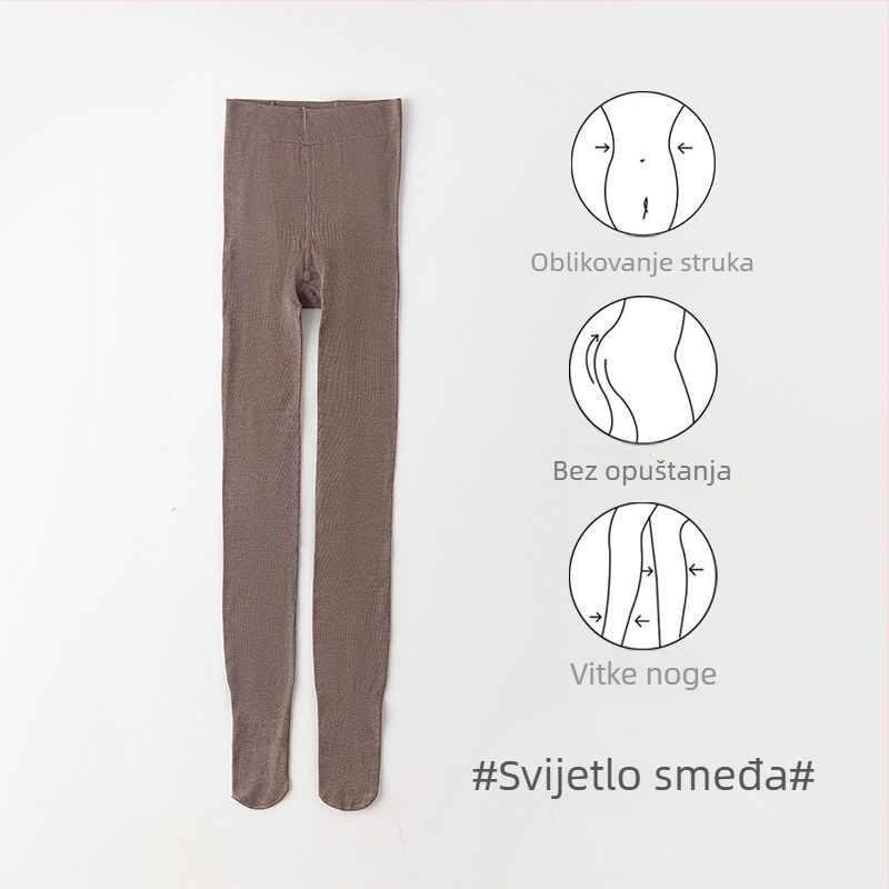 Ženski legingi od viskoze s debelim materijalom – topli, oblikuju tijelo