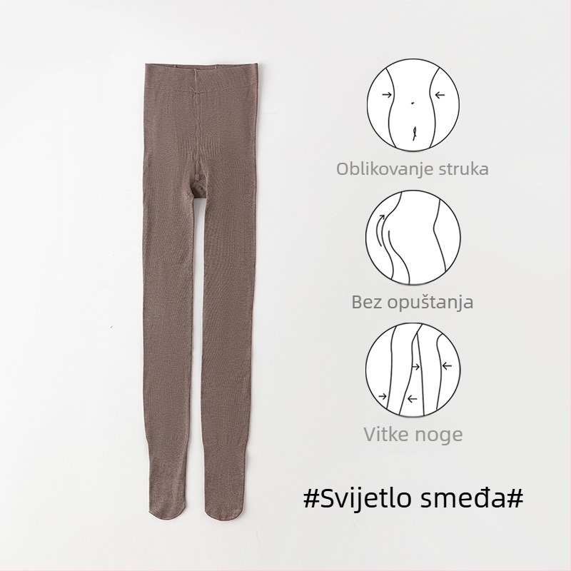 Ženski legingi od viskoze s debelim materijalom – topli, oblikuju tijelo