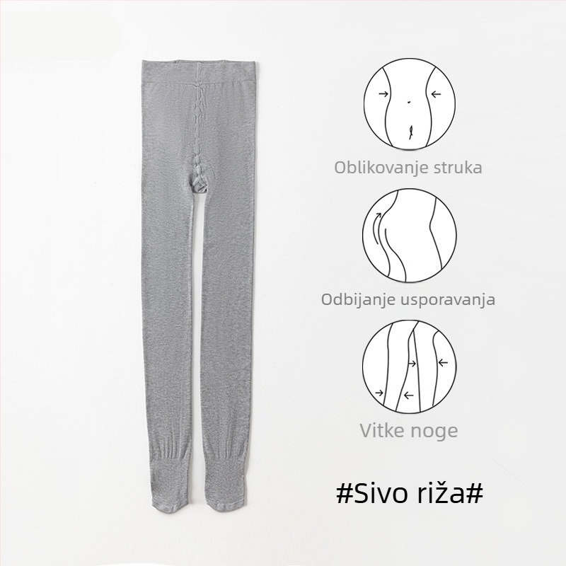 Ženski legingi od viskoze s debelim materijalom – topli, oblikuju tijelo