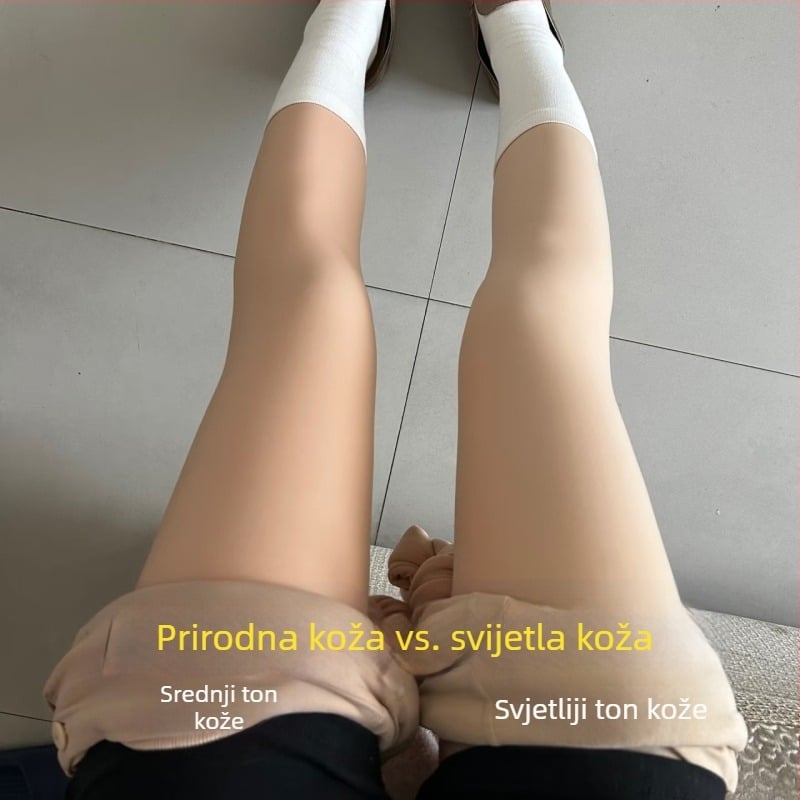 Dvostruko slojevite najlon tajice, s efektom golih nogu, za jesen-zimu; funkcije: otpornost na kidanje; zgušnjena gustoća