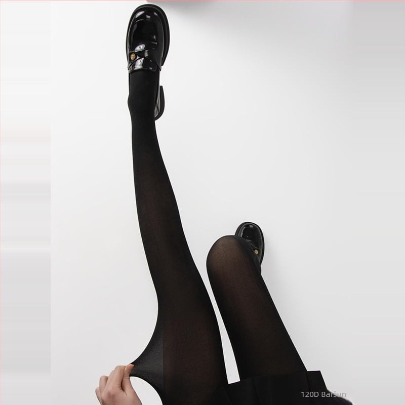 Plus veličine velur bodystocking za vanjsku upotrebu, jesen-zima, crne, seksi, izdržljive, efekt golih nogu