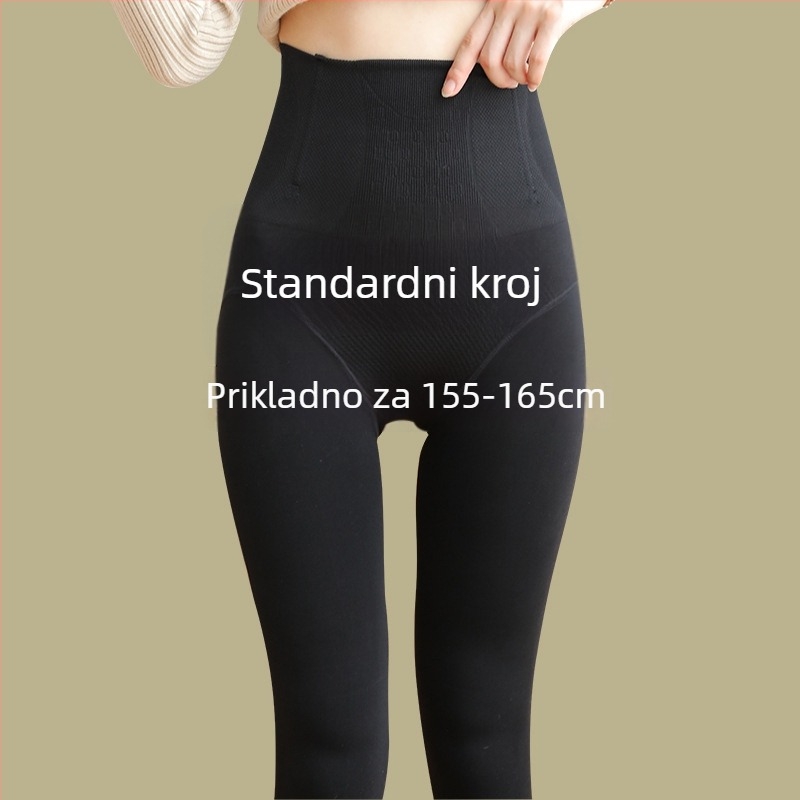 Čarape s podizanjem bokova i oblikovanjem, najlon + spandeks, tanke, dizajn jednostavan, za dobnu skupinu 18–40