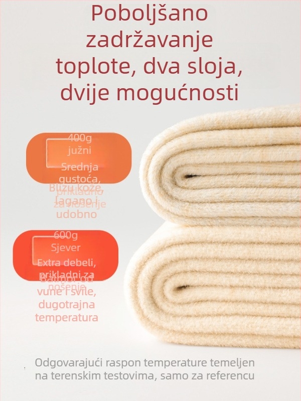 Ženske termo tajice od pamuka s flis podstavom, visoka elastičnost, debele i tople
