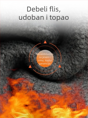 Ženske pletene pamukne tajice s fleece podstavom za jesen-zimu, debele i tijesno prilagodljive, 50–70% pamuka, nylon ispod 30%