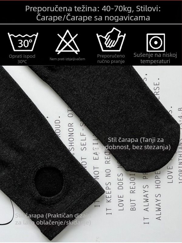 Ženske pletene pamukne tajice s fleece podstavom za jesen-zimu, debele i tijesno prilagodljive, 50–70% pamuka, nylon ispod 30%