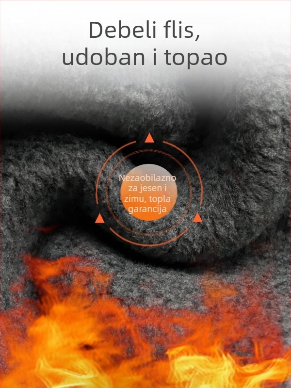 Ženske pletene pamukne tajice s fleece podstavom za jesen-zimu, debele i tijesno prilagodljive, 50–70% pamuka, nylon ispod 30%