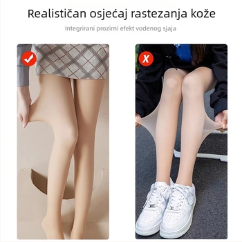 Pantyhose s cvjetnim uzorkom – vila, flis podstava, visokim strukom za oblikovanje struka i bokova, prirodan osjećaj kože, za proljeće i jesen