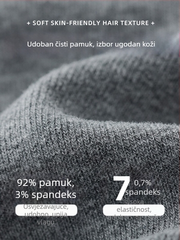 Sive pamučne legice za žene, visoki pojas, tanke, rastezljive za proljeće i jesen