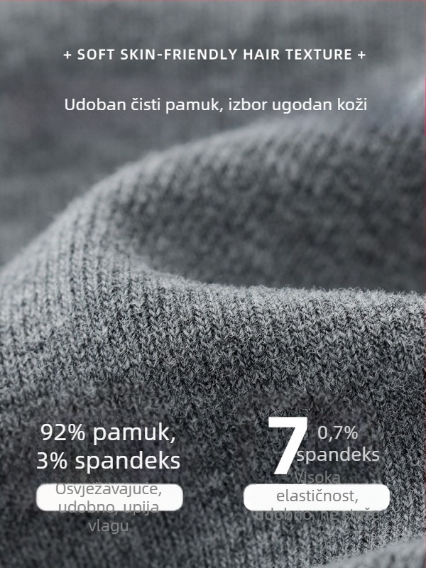 Sive pamučne legice za žene, visoki pojas, tanke, rastezljive za proljeće i jesen