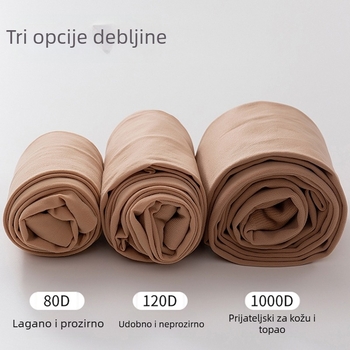 Yongchun 120D baršunasto matne neprozirne tajice za proljeće i jesen, visoka elastičnost, tople tajice s nogavicama