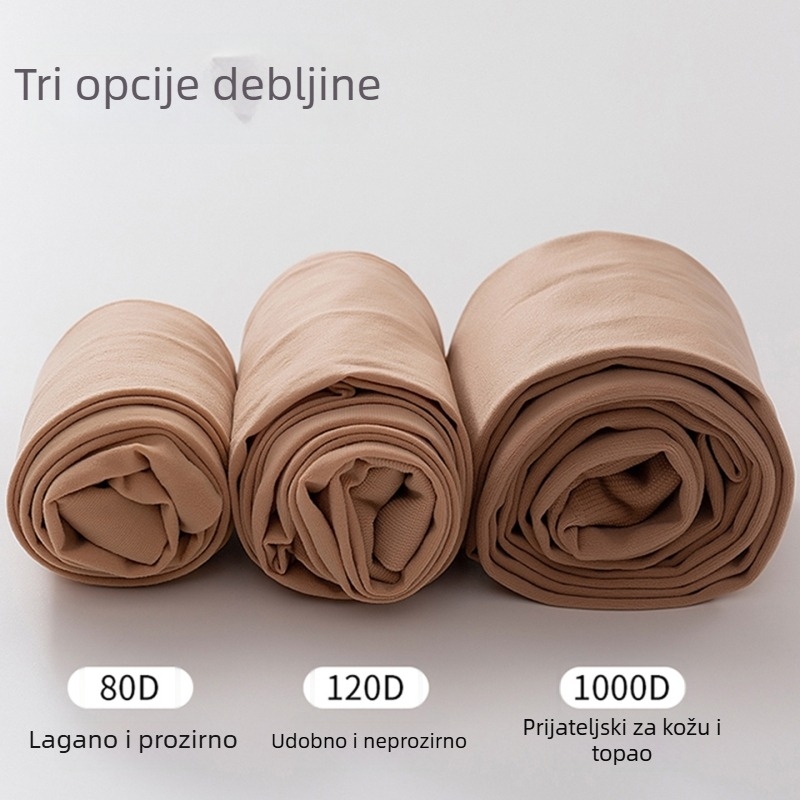 Yongchun 120D baršunasto matne neprozirne tajice za proljeće i jesen, visoka elastičnost, tople tajice s nogavicama