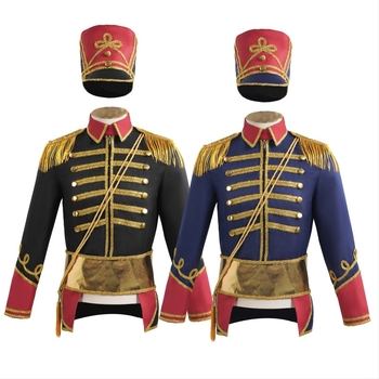 Cosplay komplet: gornji dio i šešir, unisex, europski stil, laneno–poliesterska mješavina, poliester 95%+, za igru uloga, proljeće 2024