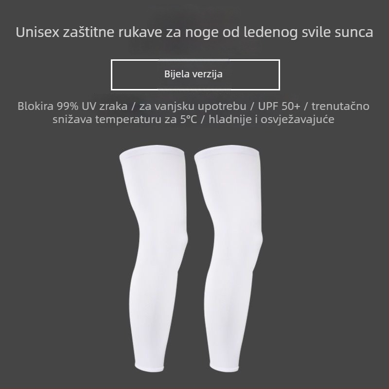 Kolesarske štitnike za noge s UV zaštitom, tanki ljetni, od ice silk nylon, unisex