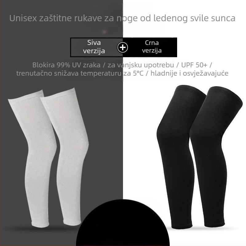 Kolesarske štitnike za noge s UV zaštitom, tanki ljetni, od ice silk nylon, unisex