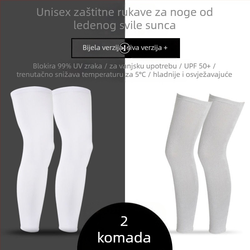 Kolesarske štitnike za noge s UV zaštitom, tanki ljetni, od ice silk nylon, unisex