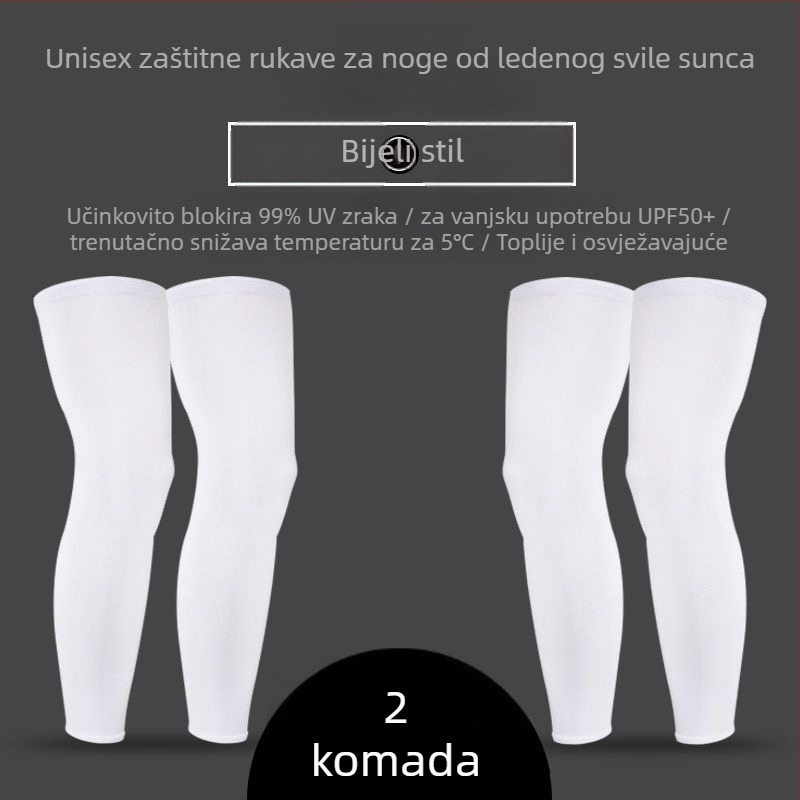 Kolesarske štitnike za noge s UV zaštitom, tanki ljetni, od ice silk nylon, unisex
