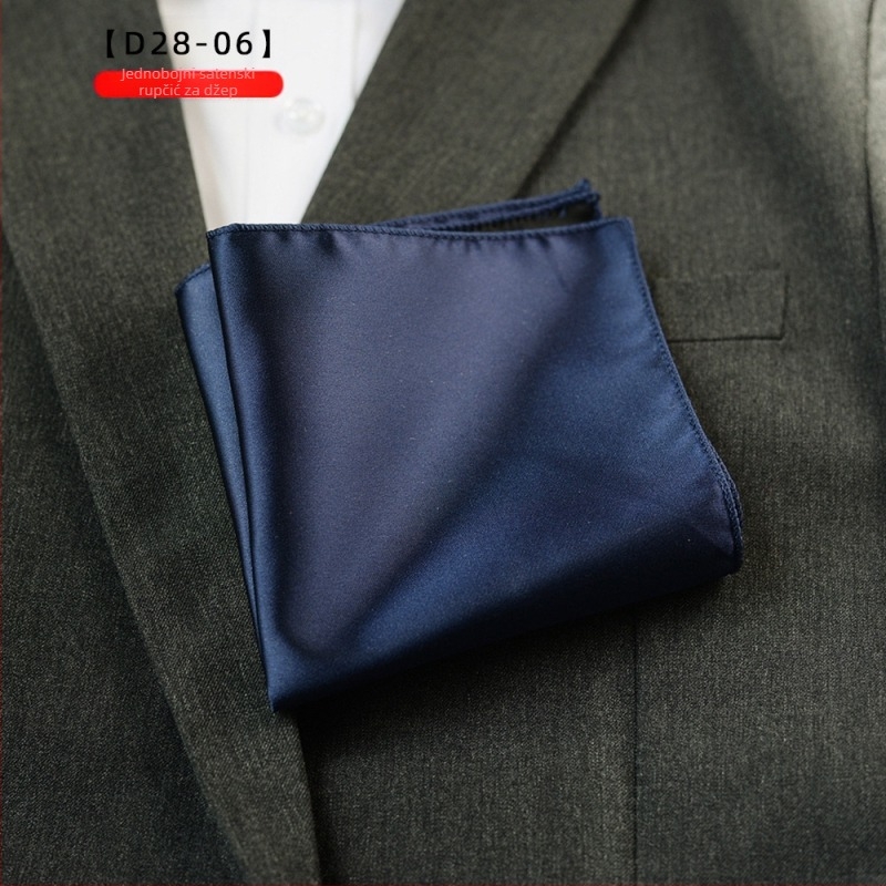 Monokromatska džepna marama, poliesterska vlakna, jacquard, lagani luksuz stil, podstava od poliestera