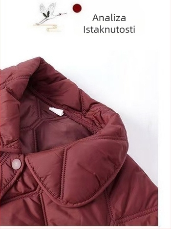 Zimska jakna s vanjskim najlonom, glavni materijal 95%+ poliester, punilo od svile-pamučnog, ovratnik polo