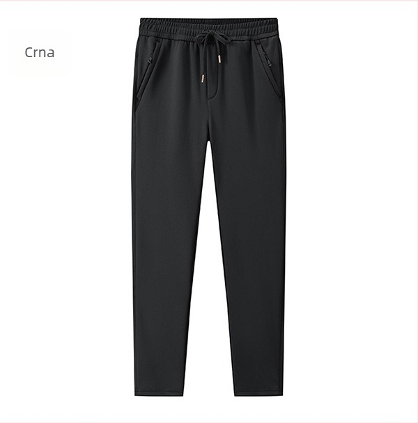 Najlon-elastanske hlače s fleecem iznutra, zimske, unisex, opuštenog kroja, širokih nogavica, srednji pojas, vezanje vrpcom