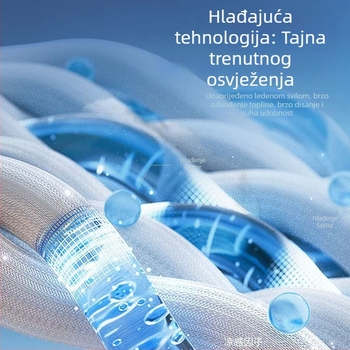 Muške ljetne hlače od ice silk, ravni kroj, lagane i prozračne