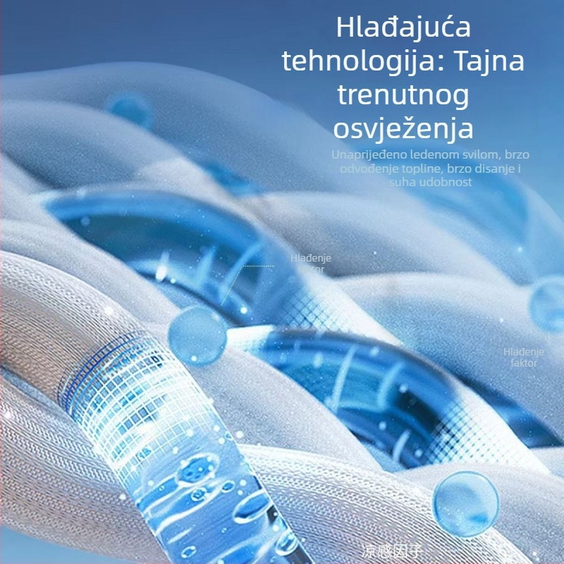 Muške ljetne hlače od ice silk, ravni kroj, lagane i prozračne