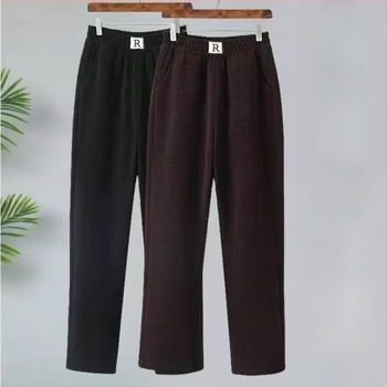 Harem hlače za zrelije žene, visoka struka, zimski stil, Tr tkanina, PVC 90–95% glavna tkanina, Other 30–50% sekundarna, srednja debljina, s etiketama, etiketa na ovratnik