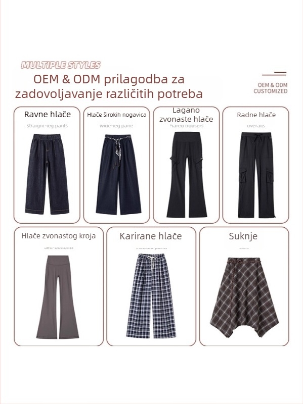 Crvene karirane široke hlače, pamuk, visok pojas, opušten kroj, drapiran efekt, svakodnevni jesenski stil