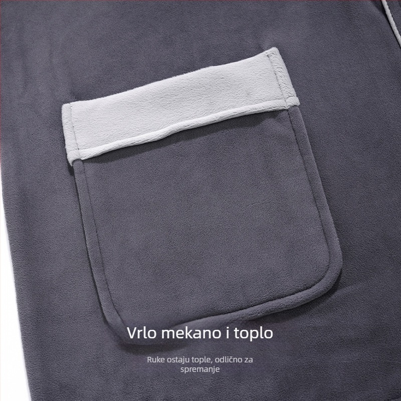 Muške pidžame od velura s otoka – topli domski komad za jesen-zimu i proljeće (model 2025)