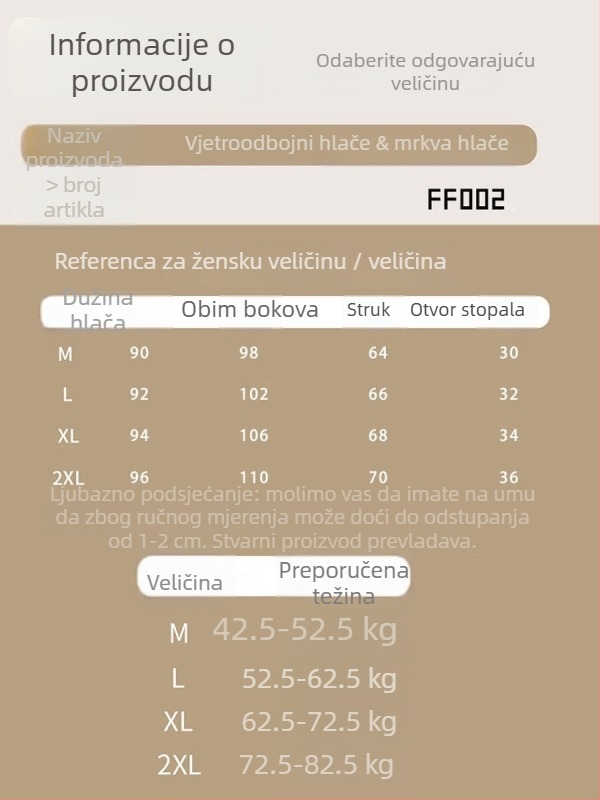 Ženske sportske hlače s flis podstavom, debele i otporne na vjetar, haremski kroj sa manžetom, jesensko-zimski model 2026, uska silueta