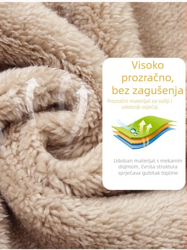 Muška jakna s flis podstavom za zimu, debeli flis, stojeći ovratnik, zatvarač, vezeni detalji