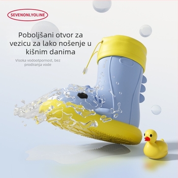 Dječje kišne čizme s motivom ajkule, lagane, protuklizne, za dječake i djevojčice, vodene cipele za vrtić