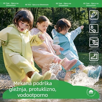 Kocotree dječje kišne čizme, unisex, PVC gornji dio, niski kroj, crtani stil