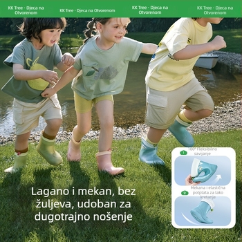 Kocotree dječje kišne čizme, unisex, PVC gornji dio, niski kroj, crtani stil