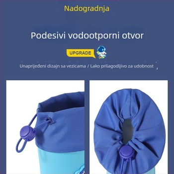 Dječje kišne čizme za dječake, vodootporne, protuklizne, s elastičnim otvorom, uzrast 1–9 godina.