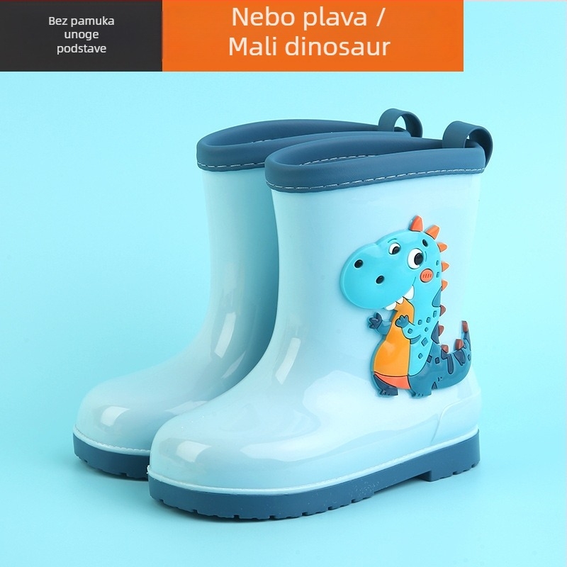 Dječje kišne čizme PVC-a s cartoon uzorkom, cijele godine, za dob 4–16 godina