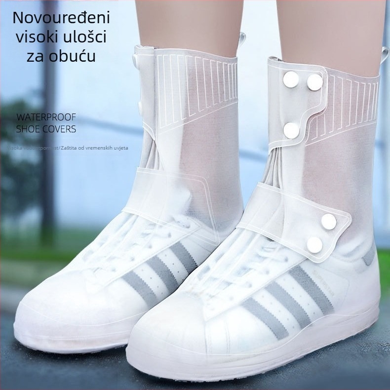 Unisex cipele za kišu za odrasle – vodootporne, protuklizne, otporne na habanje, PVC gornji dio, EVA uložak