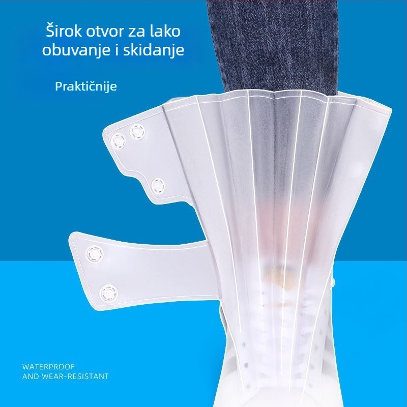 Unisex cipele za kišu za odrasle – vodootporne, protuklizne, otporne na habanje, PVC gornji dio, EVA uložak