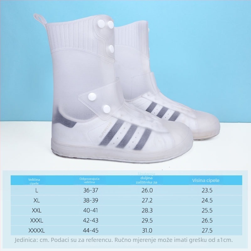 Unisex cipele za kišu za odrasle – vodootporne, protuklizne, otporne na habanje, PVC gornji dio, EVA uložak