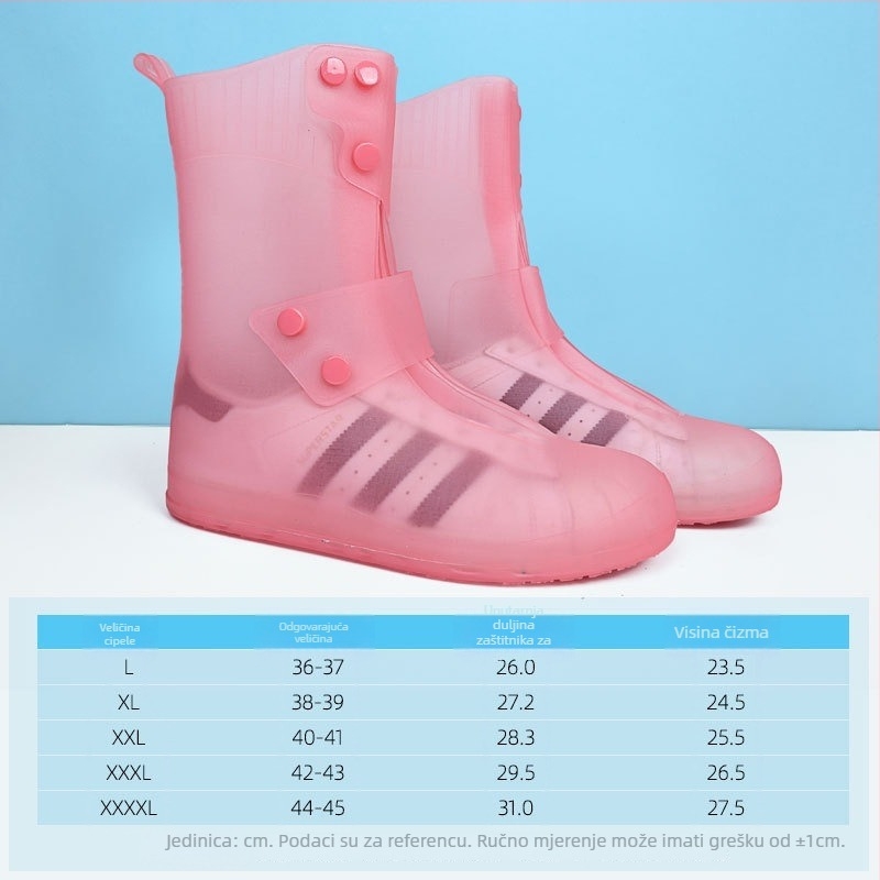 Unisex cipele za kišu za odrasle – vodootporne, protuklizne, otporne na habanje, PVC gornji dio, EVA uložak