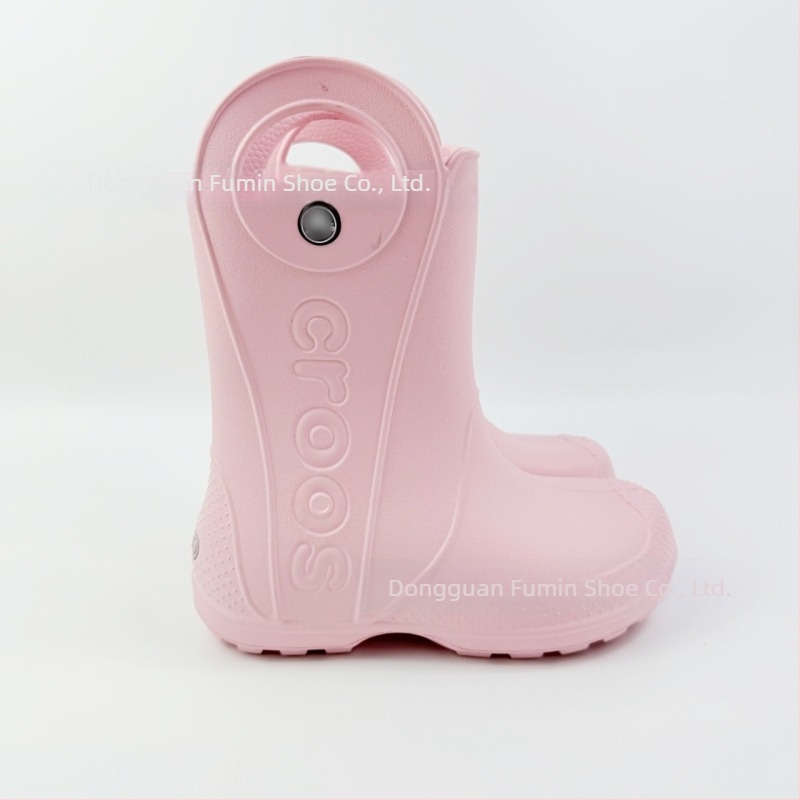 Dječje gumene čizme za kišu od EVA, protuklizne, mekana potplata, jednobojne, srednje visine, unisex, niska peta 1–3 cm, za djecu 4–16 godina.