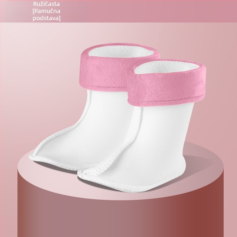Dječje kišne čizme s vezanjem na vrhu, otporne na klizanje i habanje, unisex, s fleec podstavom, za vanjsku upotrebu